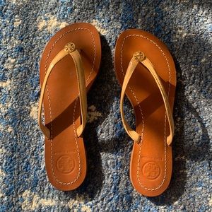 Tory Burch hardly worn flip flops size 6
